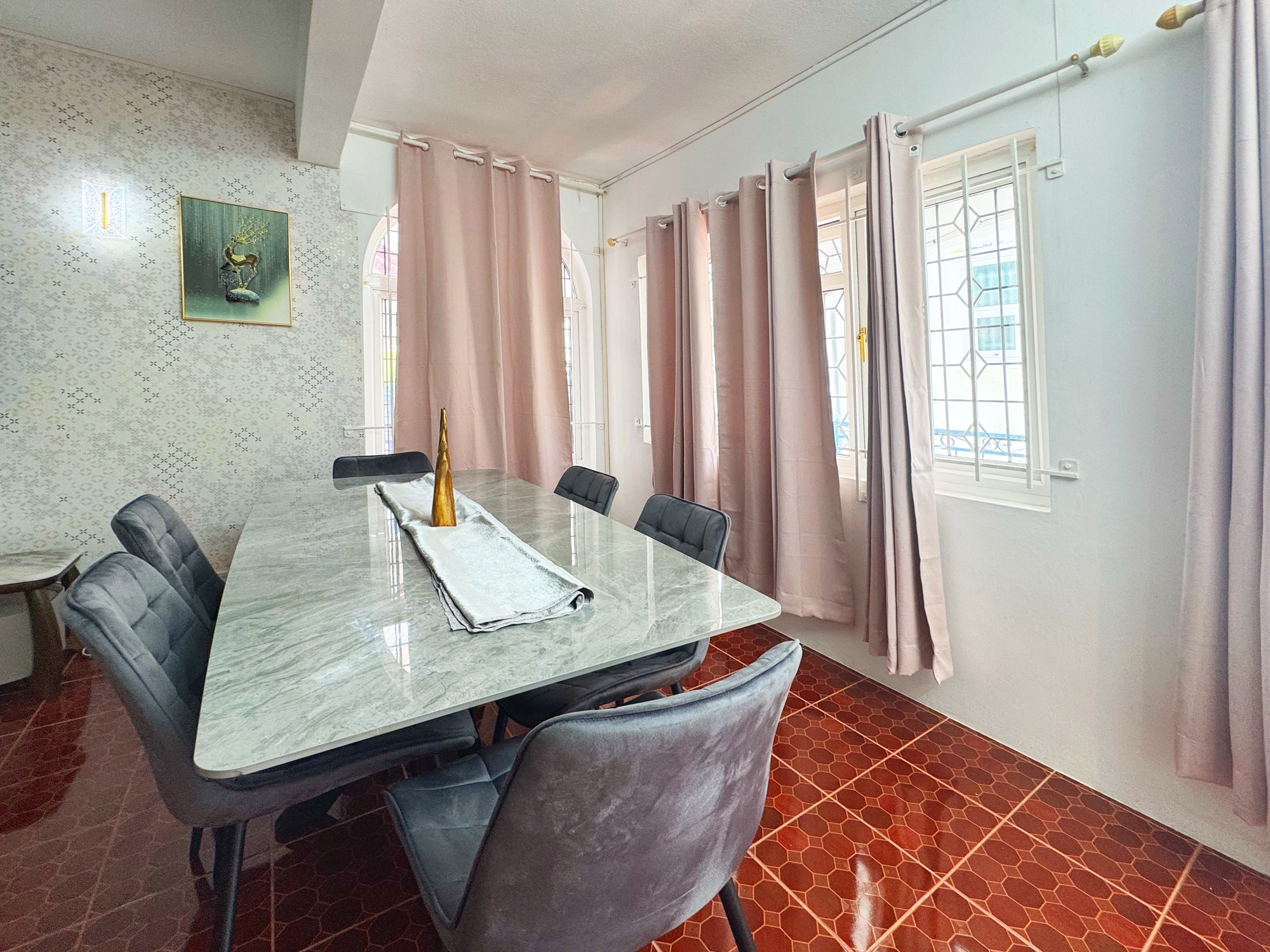 Large dining table