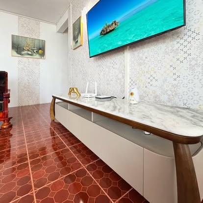 Air-conditioned living room